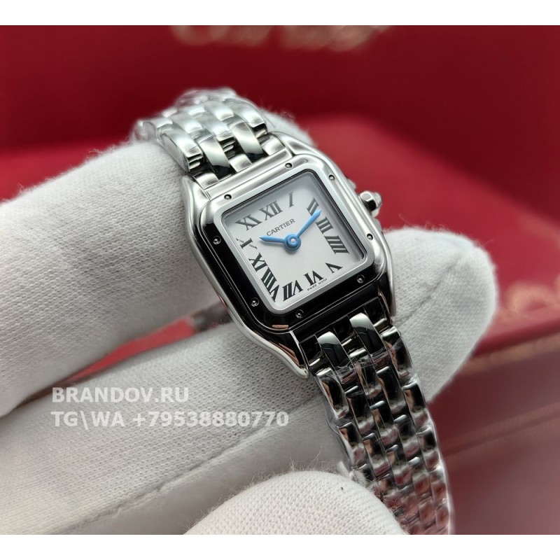 Копия часов Cartier mini 19 mm steel стальные WSPN0012 panthere — общий вид