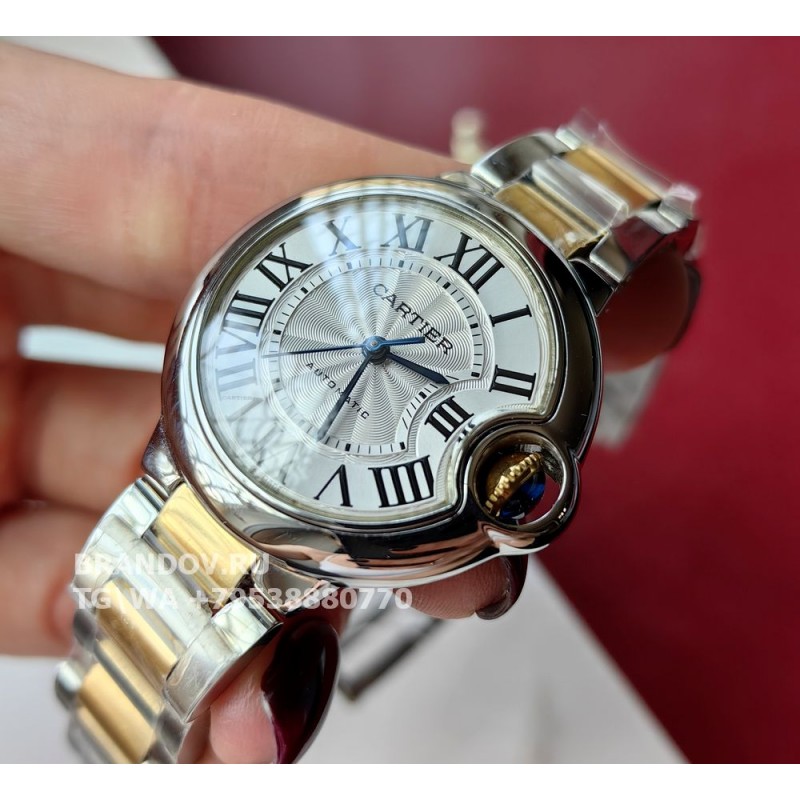 Дубликат часов Cartier ballon blue 33mm — общий вид