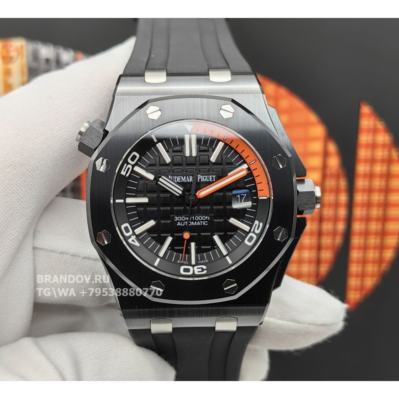 Копия часов Audemars Piguet Diver Black 15707CE.OO.A002CA.01 42 мм — общий вид