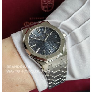 Дубликат часов Audemars piguet Royal Oak 41 mm синий циферблат 15510ST.OO.1320ST.06 — фото 14