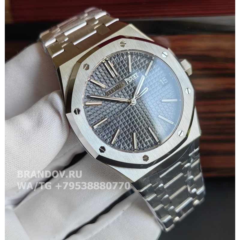 Дубликат часов Audemars piguet Royal Oak 41 mm синий циферблат 15510ST.OO.1320ST.06 — общий вид