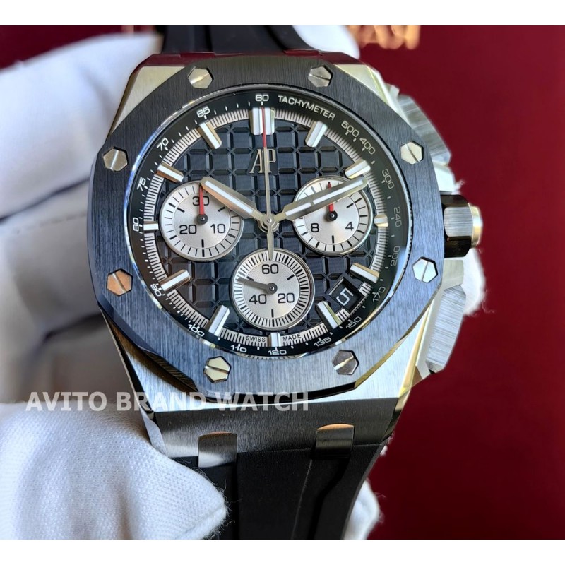 Дубликат часов Audemars Piguet Royal Oak Chronograph 43 мм 26420SO.OO.A002CA.01 — общий вид