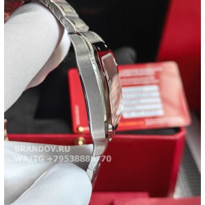 Часы Cartier Santos Large Steel Green WSSA0062 комплект — на руке