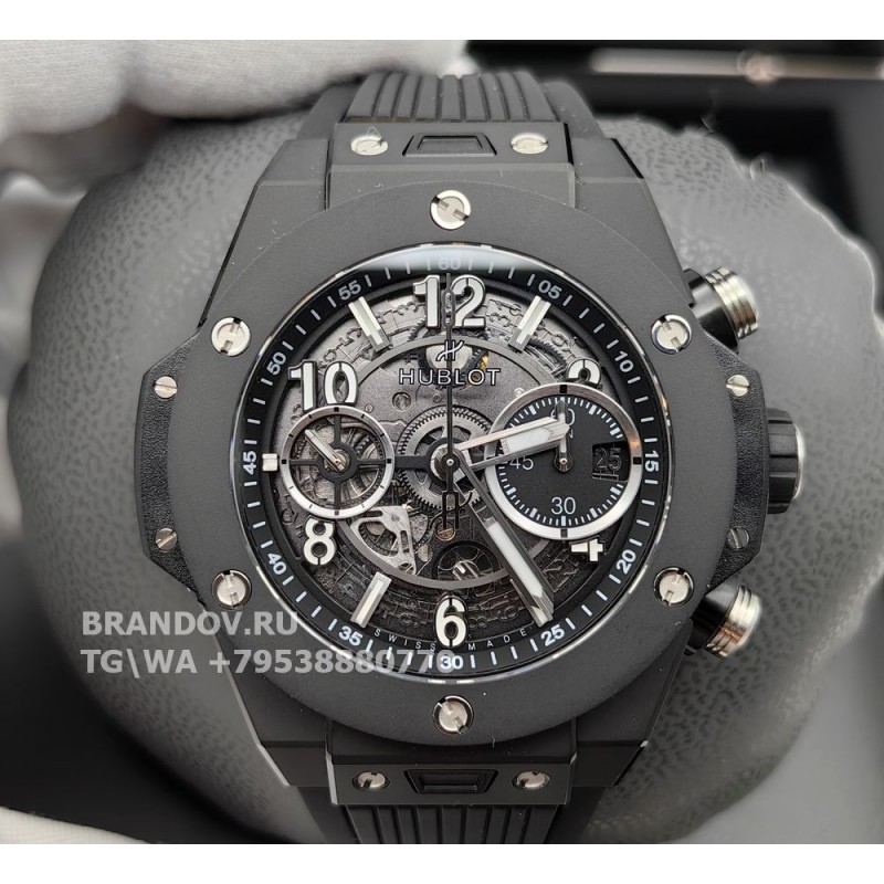 Копия часов Hublot Big Bang Unico Ceramic полный комплект 441.CI.1171.RX 42 мм — общий вид