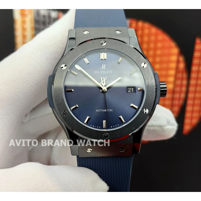 Реплика часов Hublot Classic Fusion Blue керамика 542.CM.7170.LR 42 мм — общий вид