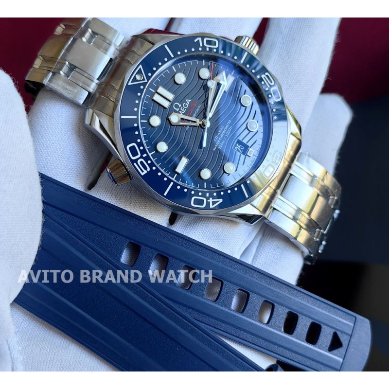 Дубликат часов Omega Seamaster 300m Diver Blue Dial 42 мм 210.30.42.20.03.001 — общий вид