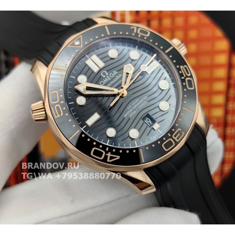 Реплика часов Omega Seamaster Diver 300m новые 42 mm 210.62.42.20.01.002 — общий вид