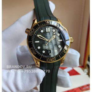 Часы Omega Seamaster Diver 300 Moonshine Gold 42 mm 210.62.42.20.10.001 с комплектом — фото 20