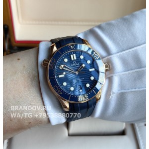 Часы Omega Seamaster Diver 300 Blue Gold 42 mm 210.62.42.20.03.001 комплект — фото 13