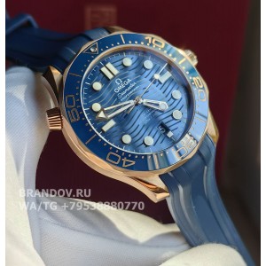 Часы Omega Seamaster Diver 300 Blue Gold 42 mm 210.62.42.20.03.001 комплект — застёжка и браслет