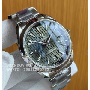 Часы Omega seamaster aqua terra green 41mm 220.10.41.21.10.001 — циферблат крупным планом