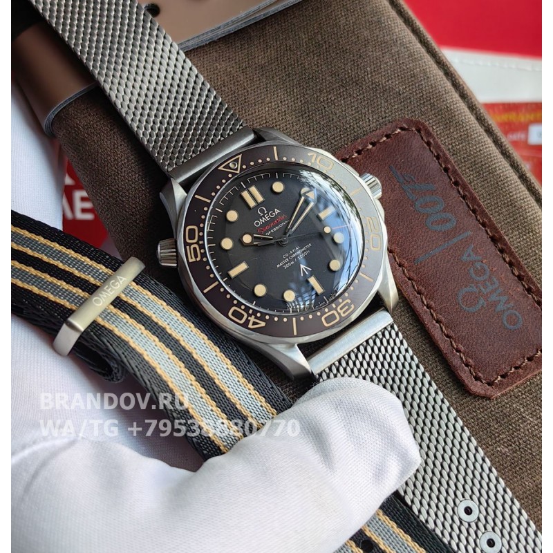 Часы Omega Seamaster Diver 007 Edition 42mm new с чехлом 210.90.42.20.01.001 — общий вид