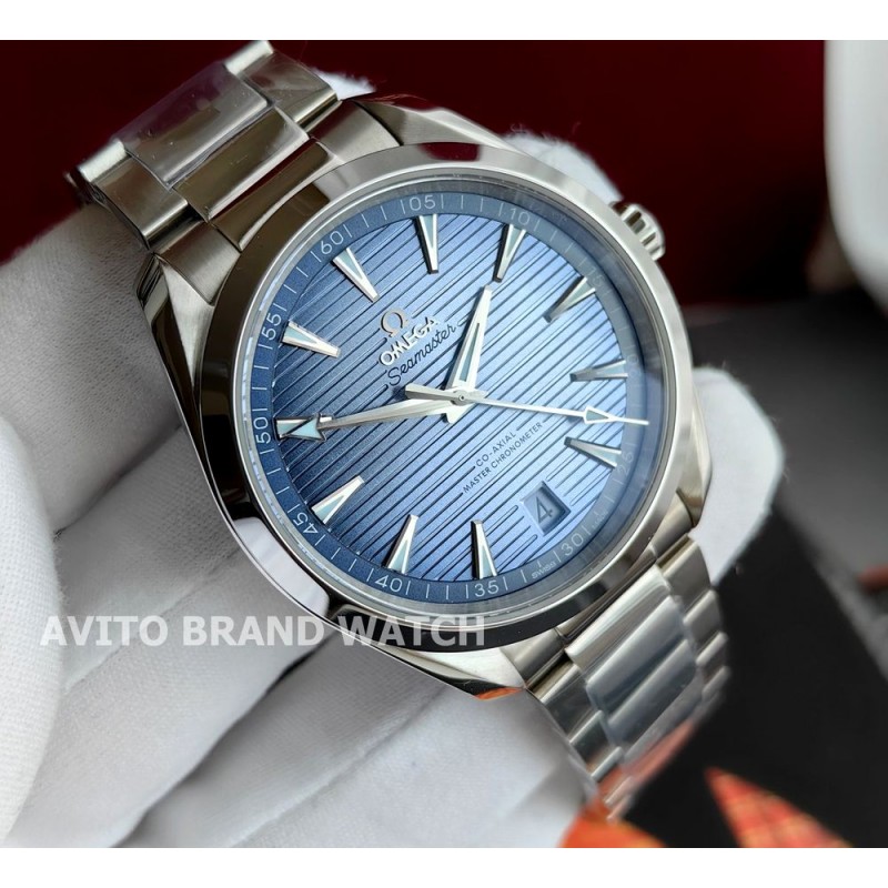 Дубликат часов Omega Seamaster Aqua Terra Blue 150m 220.10.41.21.03.005 41 мм — общий вид