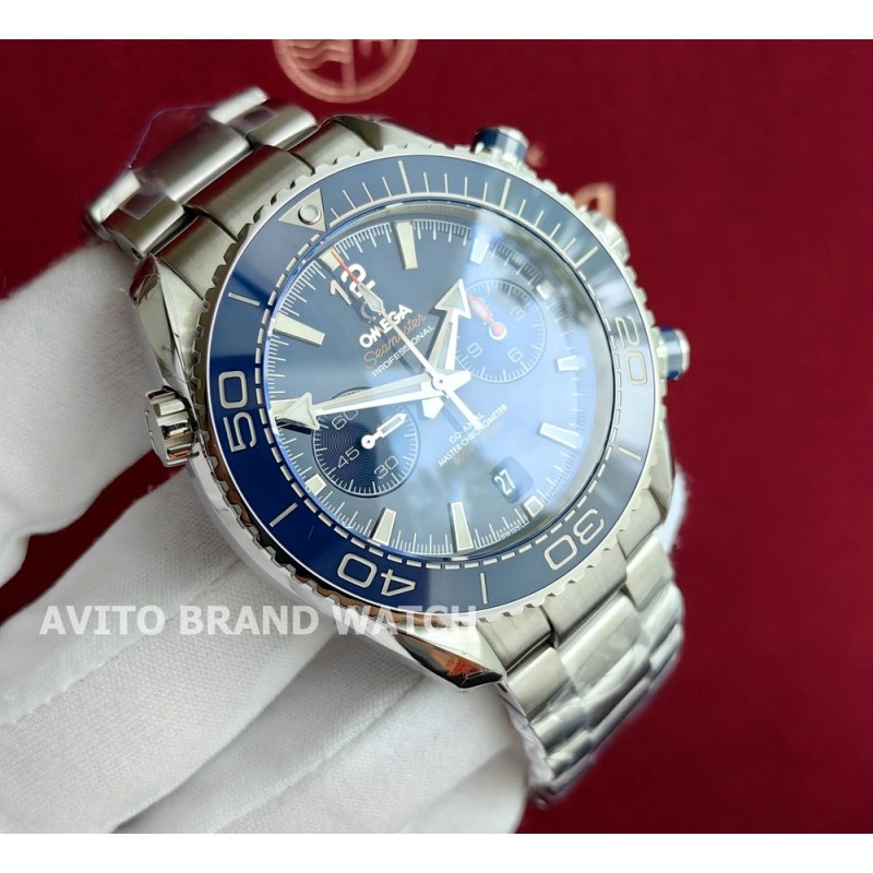 Дубликат часов Omega Seamaster Planet Ocean Chronograph 215.30.46.51.03.001 45,5 мм — общий вид