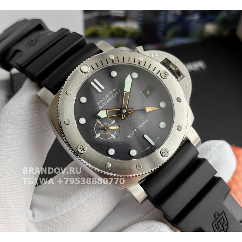 Реплика часов Panerai Submersible Gmt Navy Seals PAM01323 44 мм (PAM001323) — общий вид