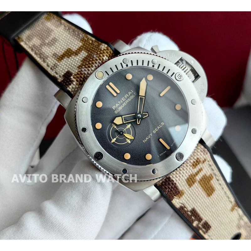 Дубликат часов Panerai Submersible Navy Seals PAM01518 44 мм — общий вид