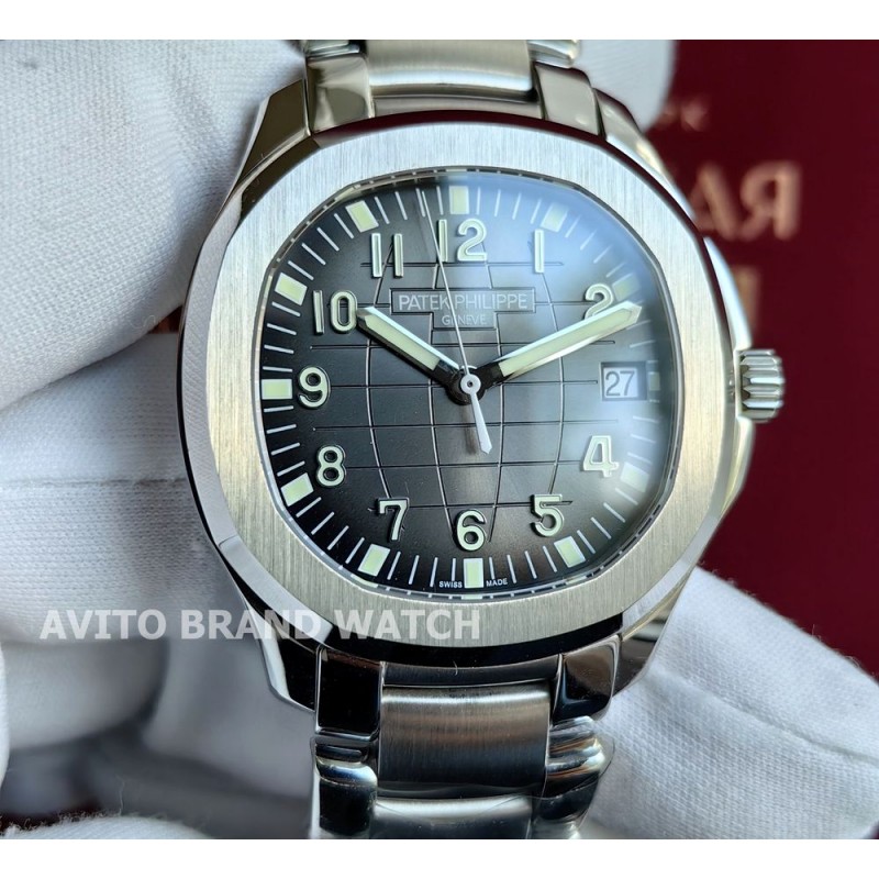 Копия часов Patek Philippe Aquanaut bracelets 40m 5167/1A-001 40 мм — общий вид