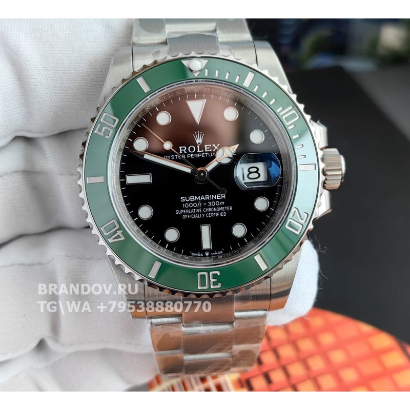 Реплика часов Rolex Starbucks submariner 126610LV 41 мм — общий вид
