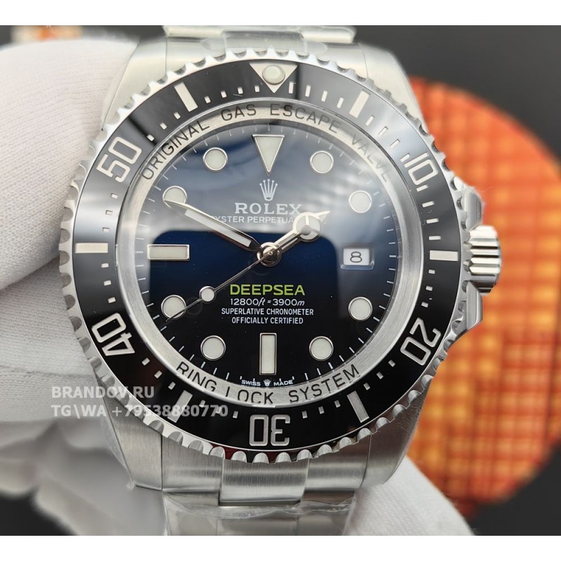 Дубликат часов Rolex Sea-Dweller Deepsea 44 мм 126660 (126660-blue) — общий вид