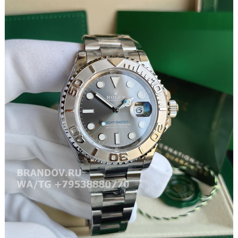 Дубликат часов Rolex Yacht-Master 40 mm 126622 с серым циферблатом — общий вид