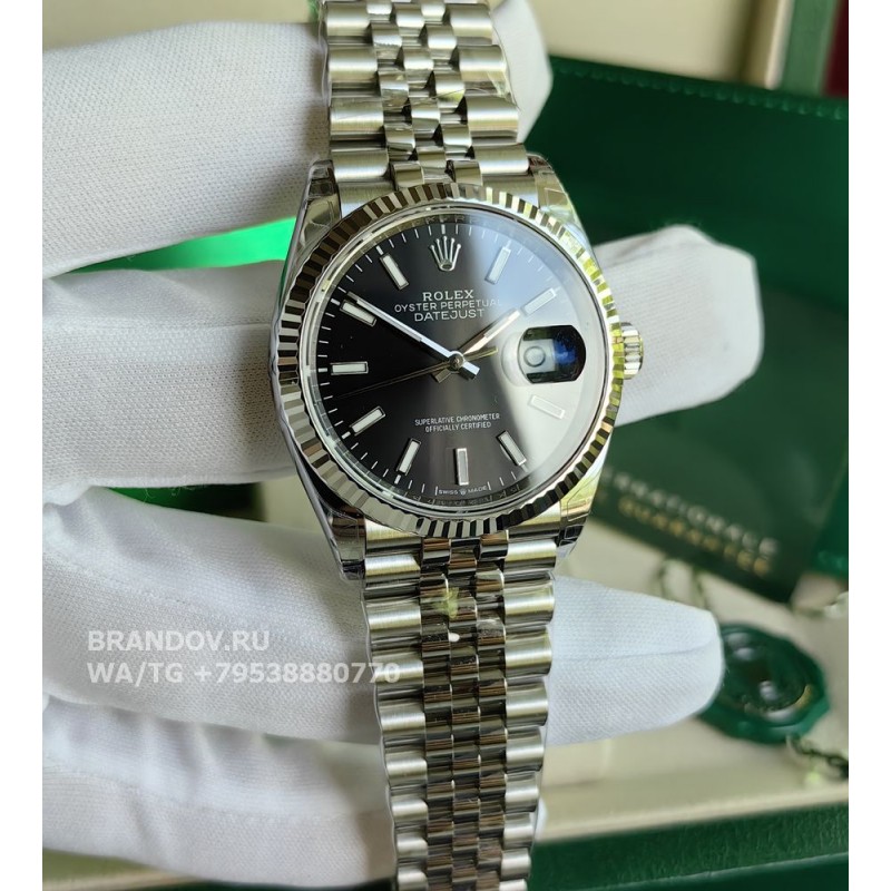 Реплика часов Rolex DateJust 36 мм Black Dial 126234 (126234 black 36) — общий вид