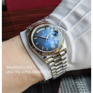 Часы Rolex Day-Date 40 мм blue dial 228239-0007 — фото 11
