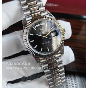 Часы Rolex Day-Date 40 мм black dial 228239 — циферблат крупным планом