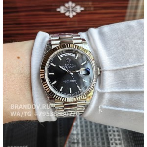 Часы Rolex Day-Date 40 мм black dial 228239 — фото 10
