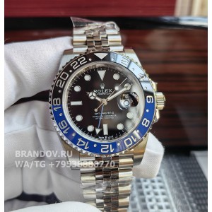 Rolex GMT-Master II batman 116710blnr black/blue — циферблат крупным планом