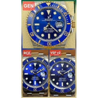 Submariner 126613LB RCF и VSF V2: цвет золота и синий циферблат