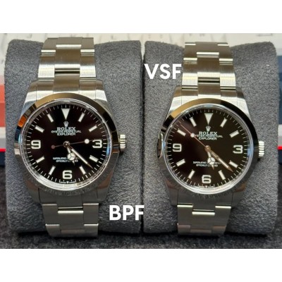Rolex Explorer VSF и BPF: корпус, браслет и посадка