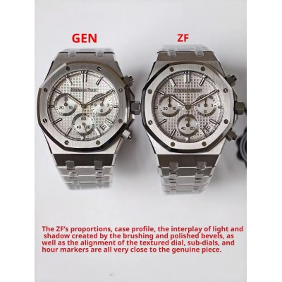 Audemars Piguet Royal Oak Chronograph 26240 от ZF и оригинал: сравнение деталей