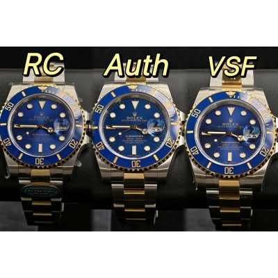 Rolex Submariner 116613LB: сравнение RC, VSF и оригинала