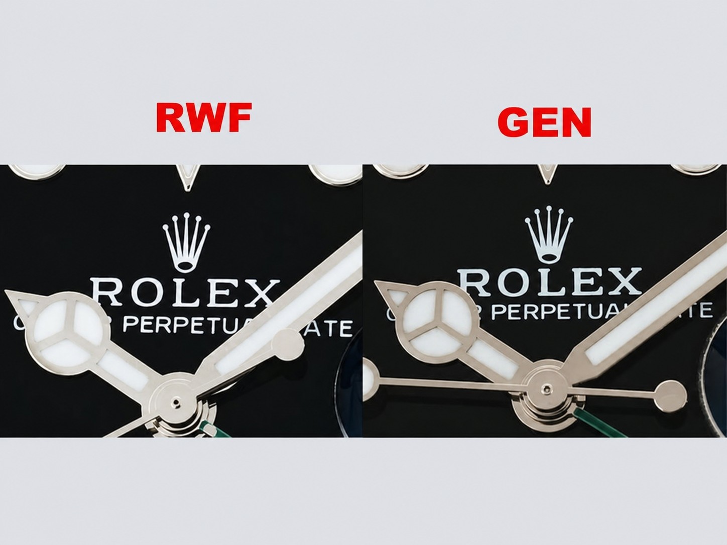 Серо-чёрный керамический безель RWF 126710GRNR