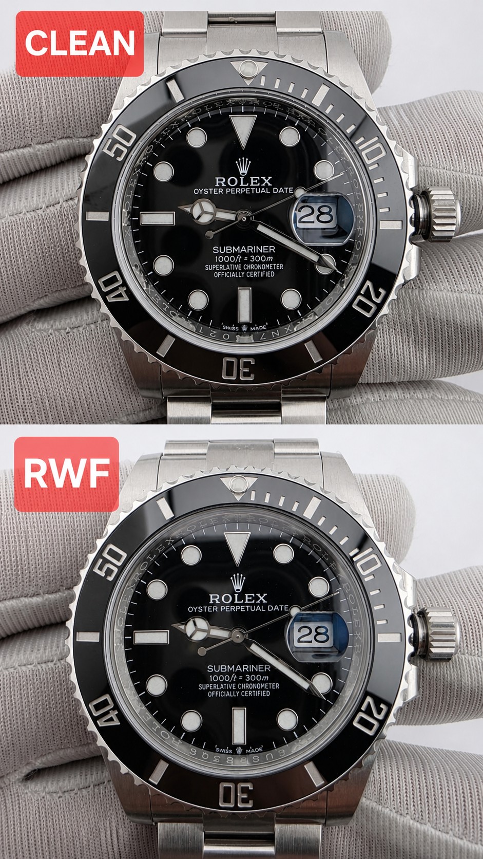 Циферблат и дата Submariner 126610 RWF