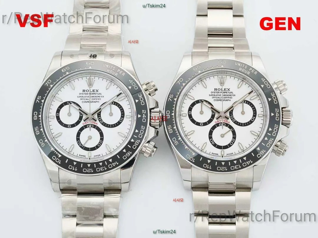 Daytona 126500 VSF рядом с оригиналом