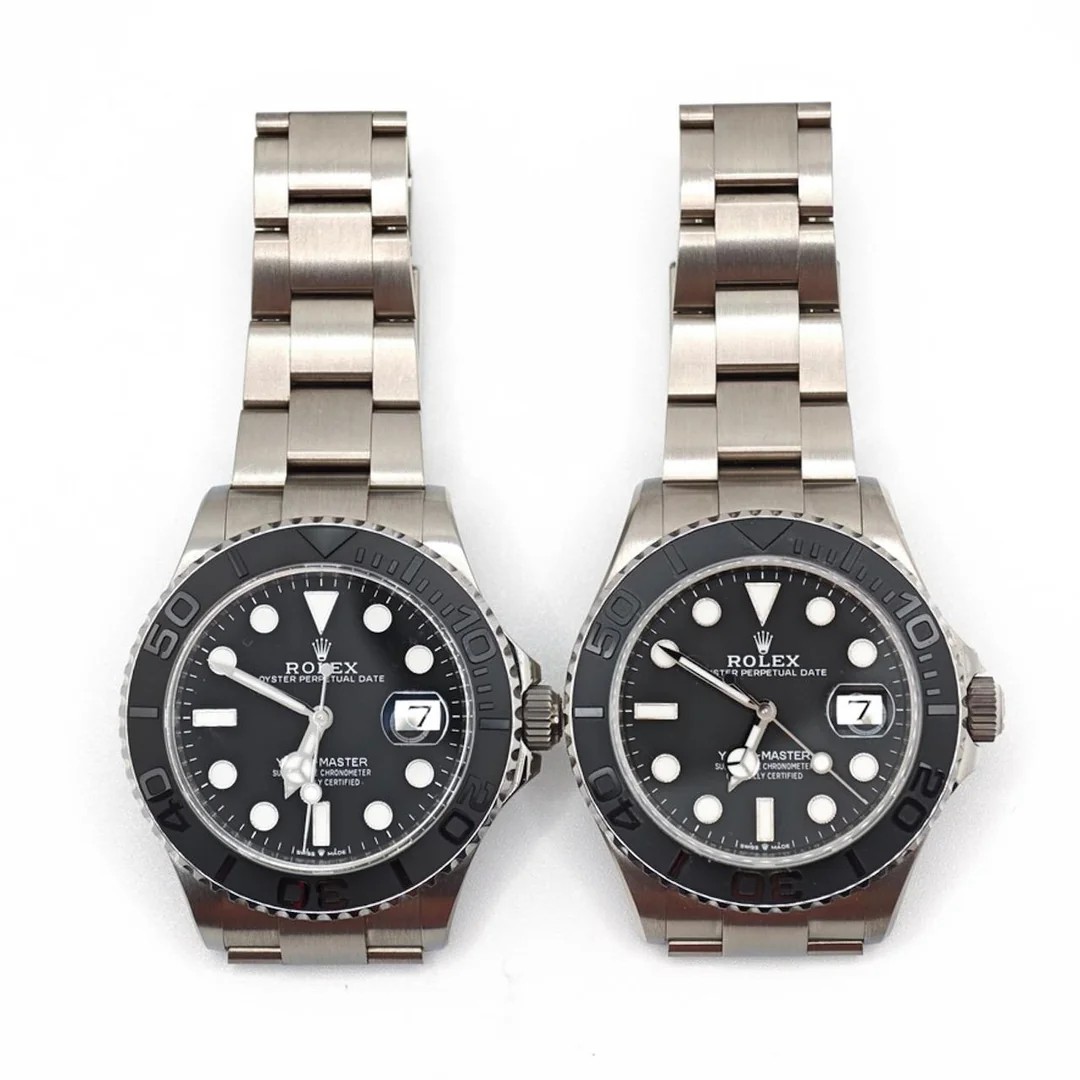 Сравнение циферблата и корпуса Rolex Yacht-Master 226627 VSF и другой версии