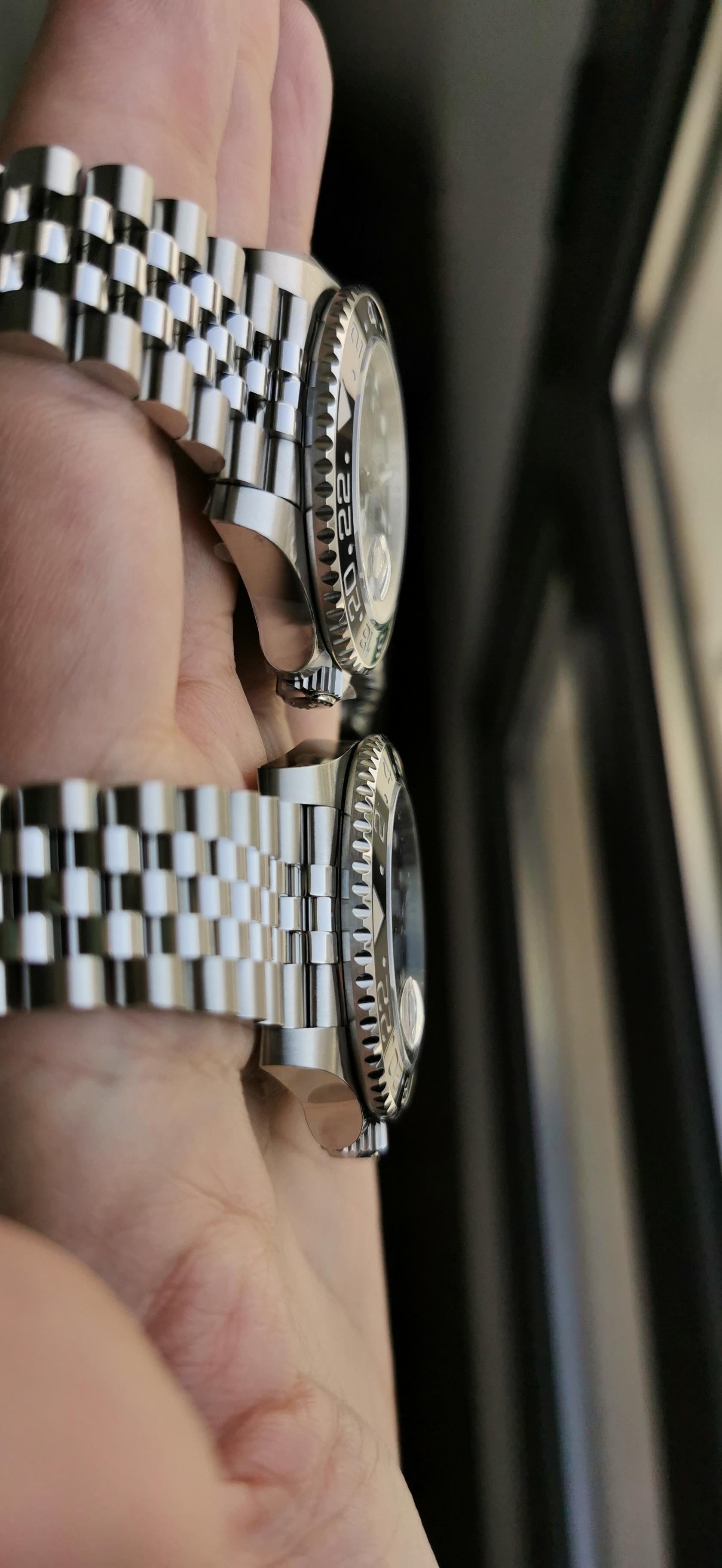 Профиль корпуса Rolex GMT-Master II Sprite VSF и оригинала