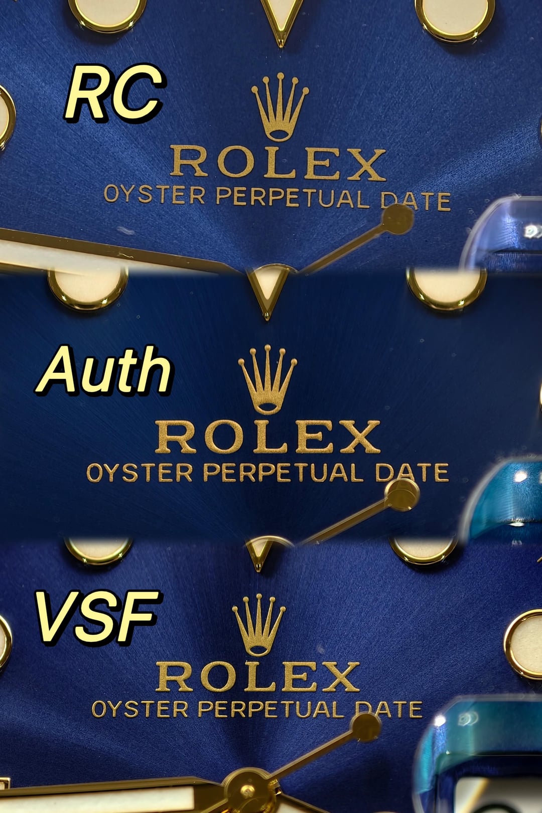 Логотип и верхняя часть циферблата Rolex Submariner 116613LB