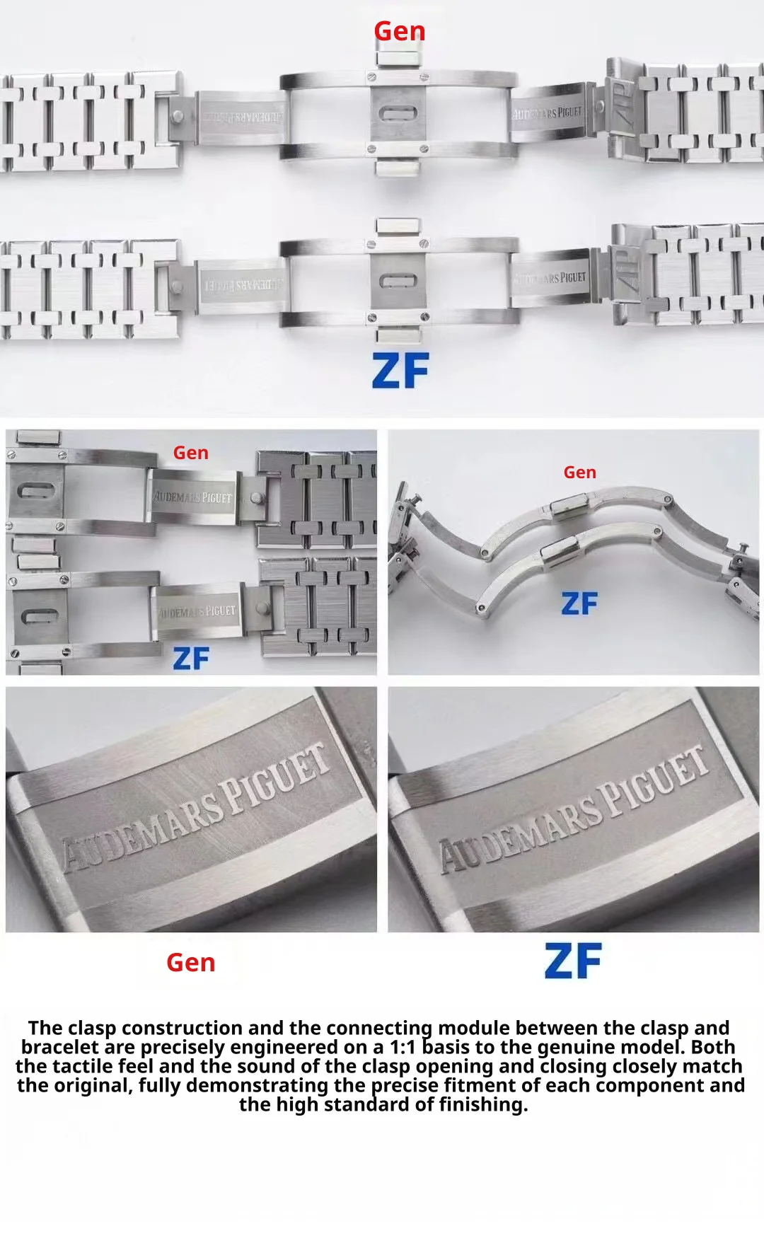 Браслет Royal Oak 15202 ZF и оригинала