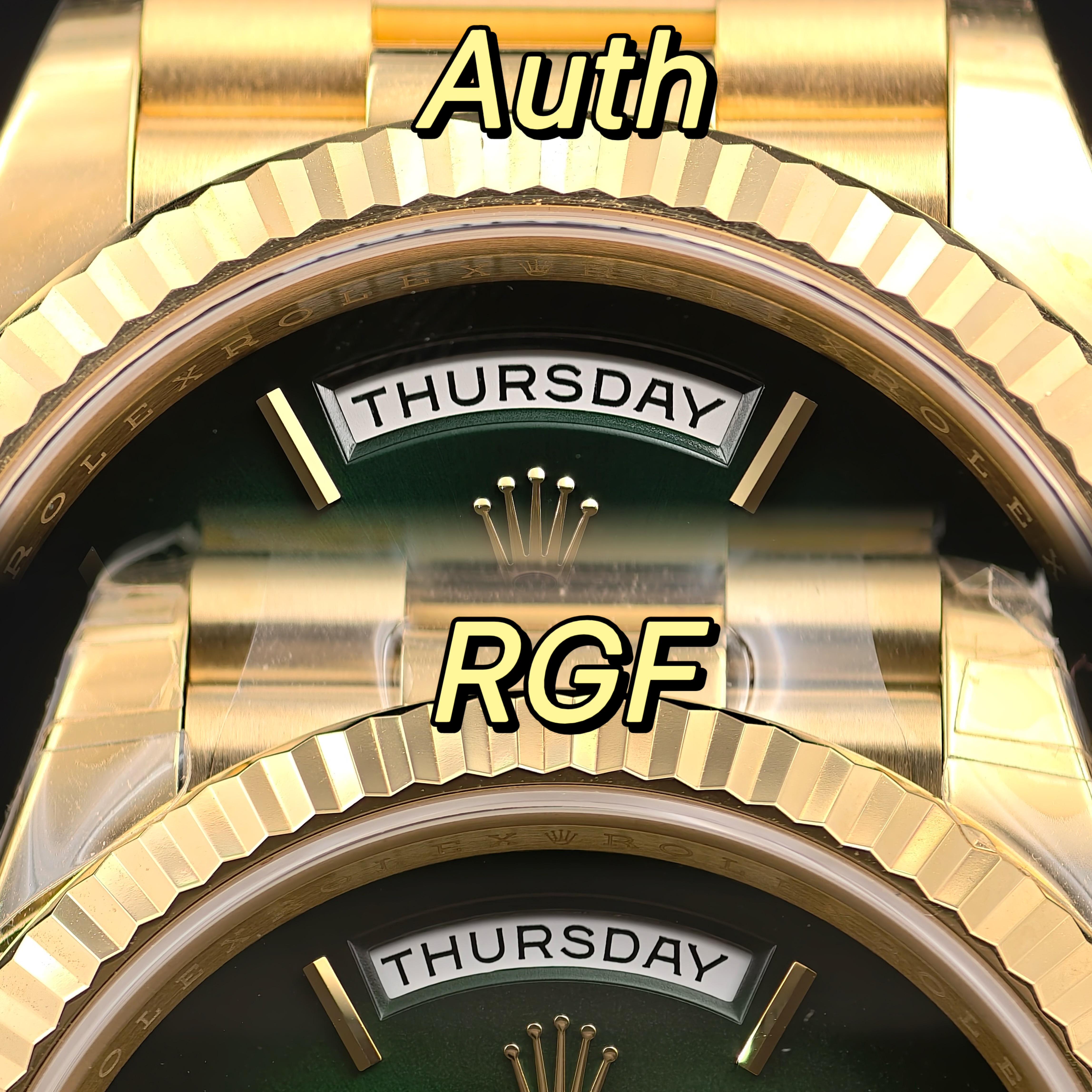 Зеленый циферблат Rolex Day-Date RGF