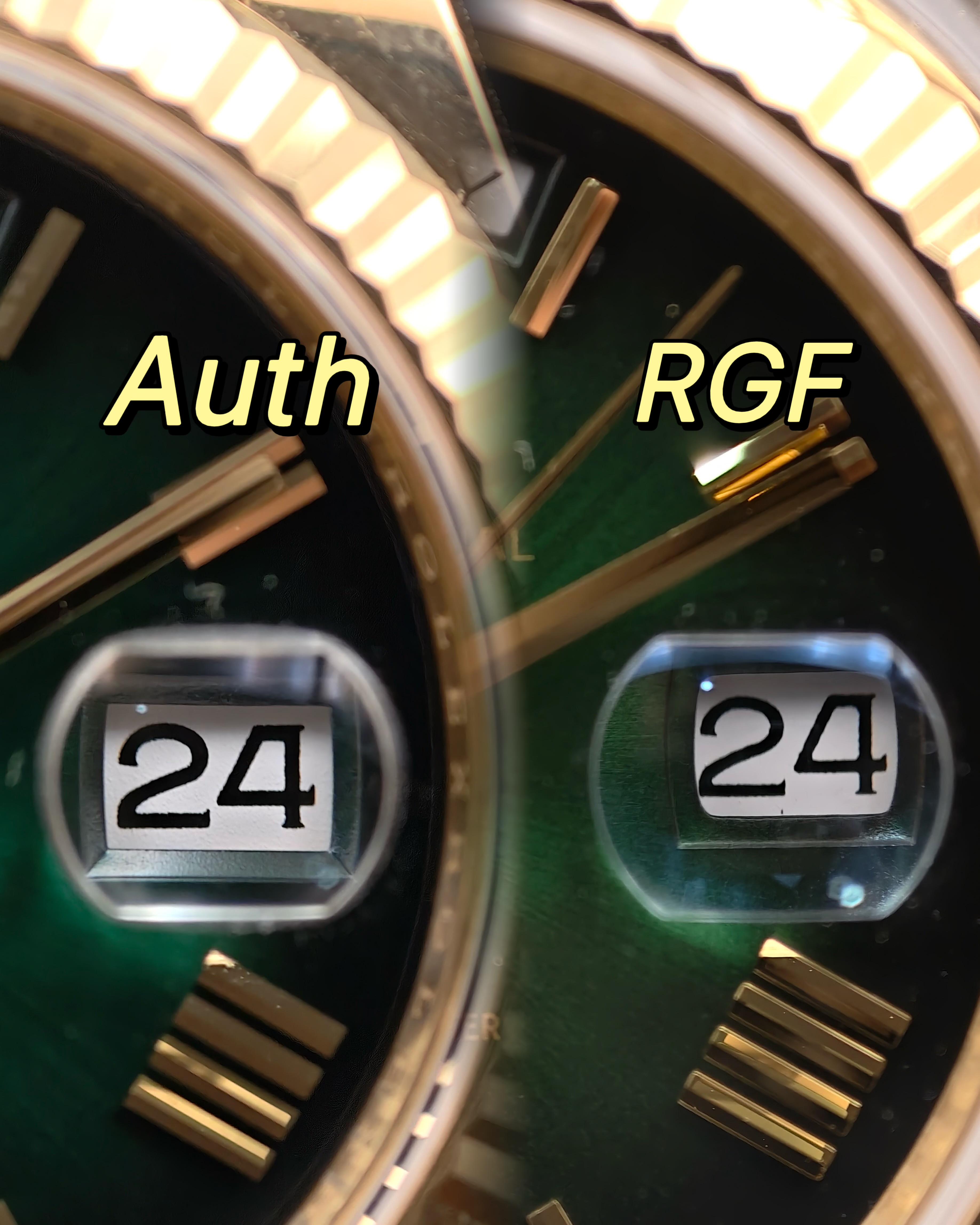 Окно даты и циклоп Day-Date RGF